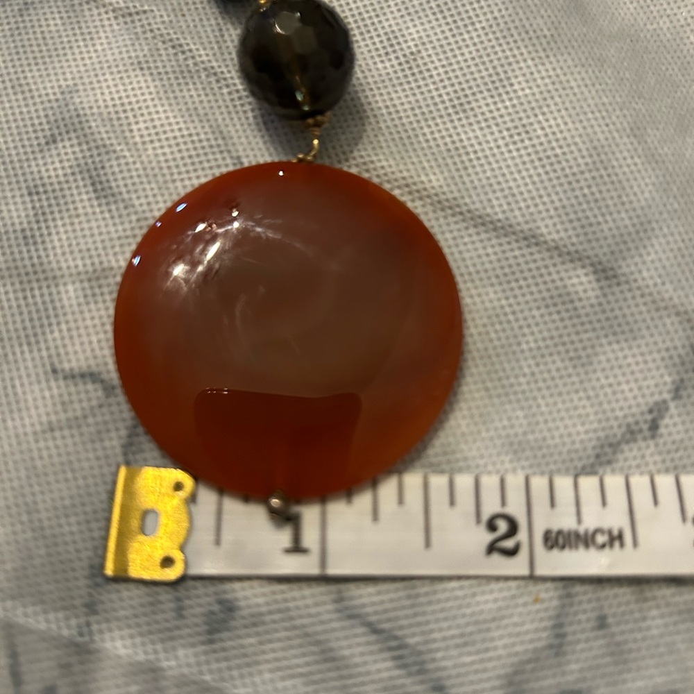 Striking Red Carnelian Pendant Necklace